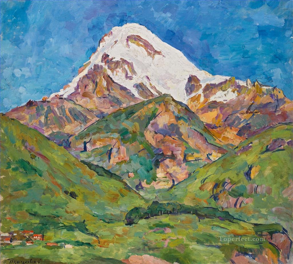 KAZBEK Petr Petrovich Konchalovsky paisaje montañas Pintura al óleo
